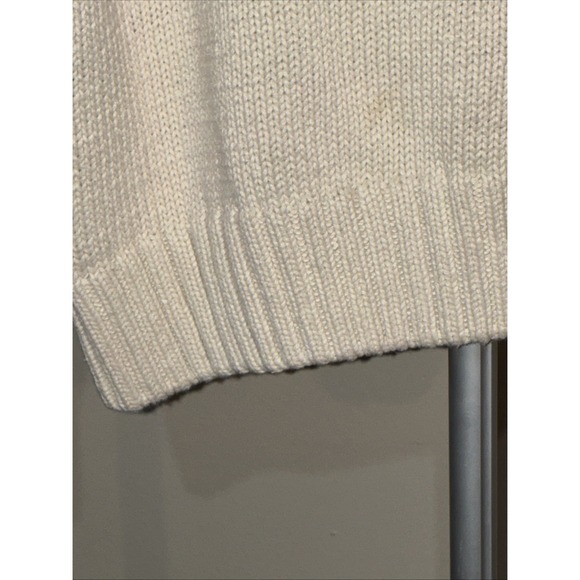 GH Bass Sweater Vintage Large Cotton/ramie Mix Snowflake Design - Picture 4 of 14